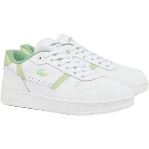 Lacoste Women’s T-Clip Set Sneaker(White/Light Green)