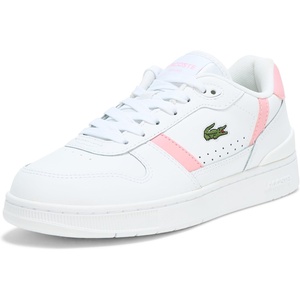 Lacoste Women’s T-Clip Set Sneaker(White/Light Pink)
