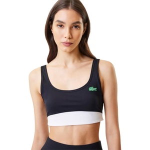Lacoste x Bandier Women’s All Motion Colorblock Sports Bra(Black)
