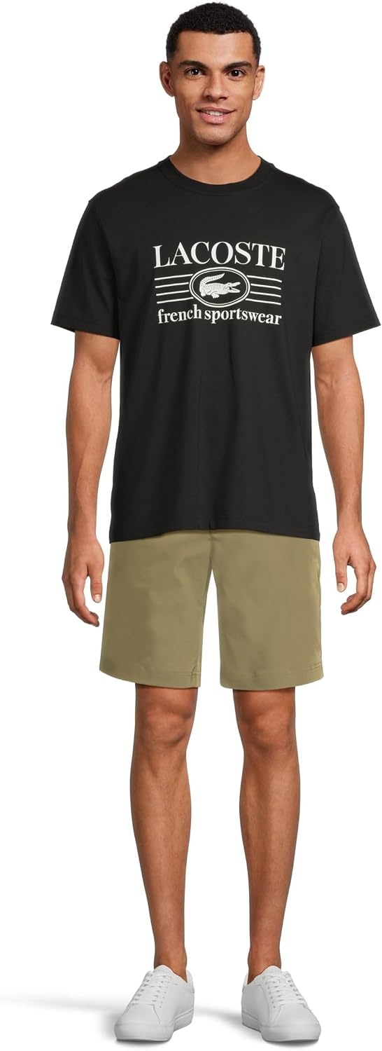 image:imageLacoste Classic Fit Cotton Print TShirtBlack