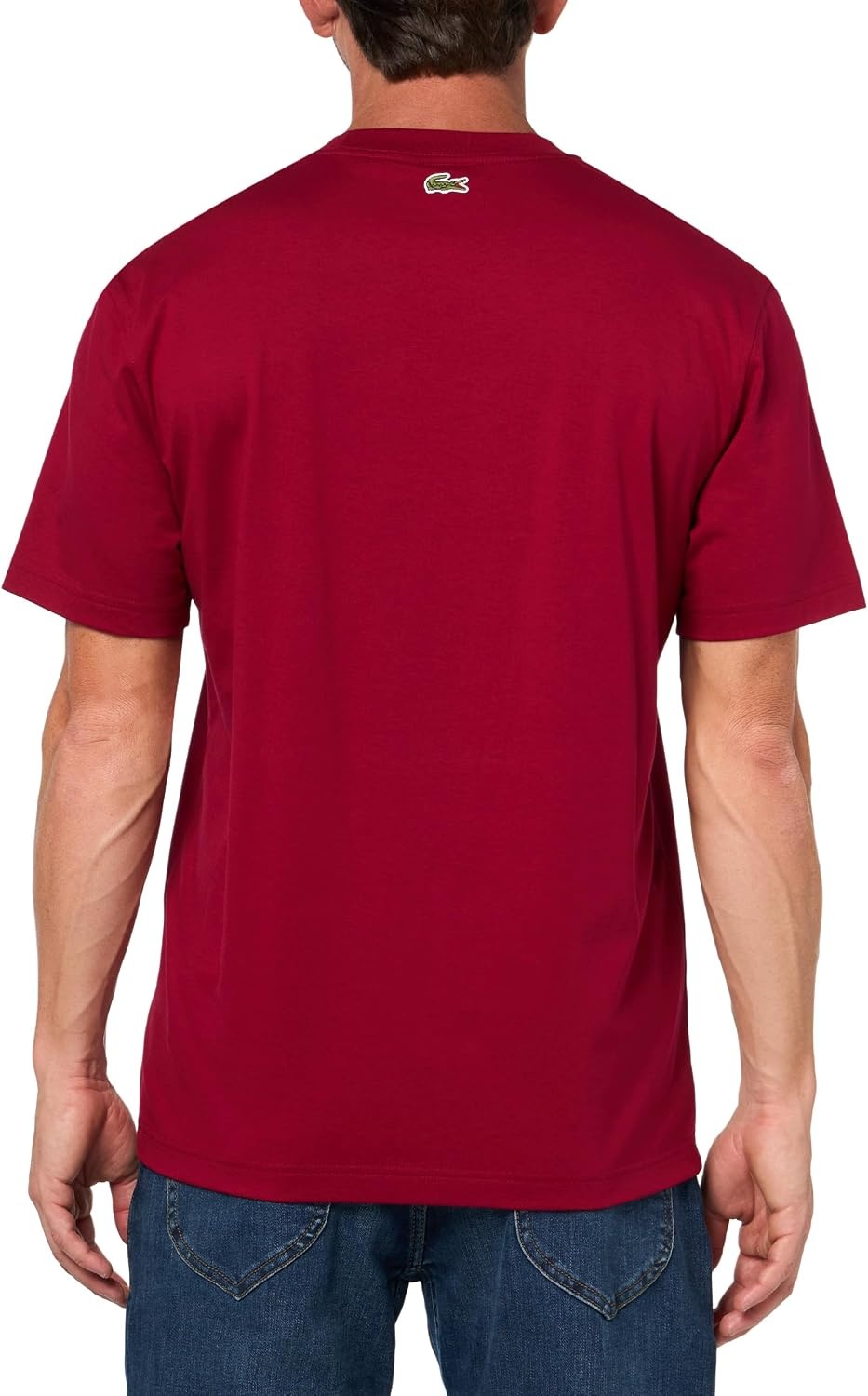 image:imageLacoste Classic Fit Cotton Print TShirtBordeaux