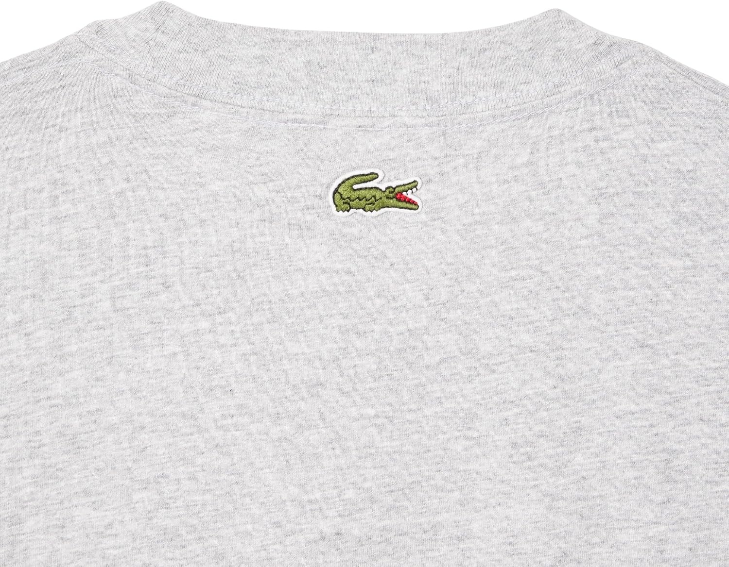 image:imageLacoste Classic Fit Cotton Print TShirtSilver Chine