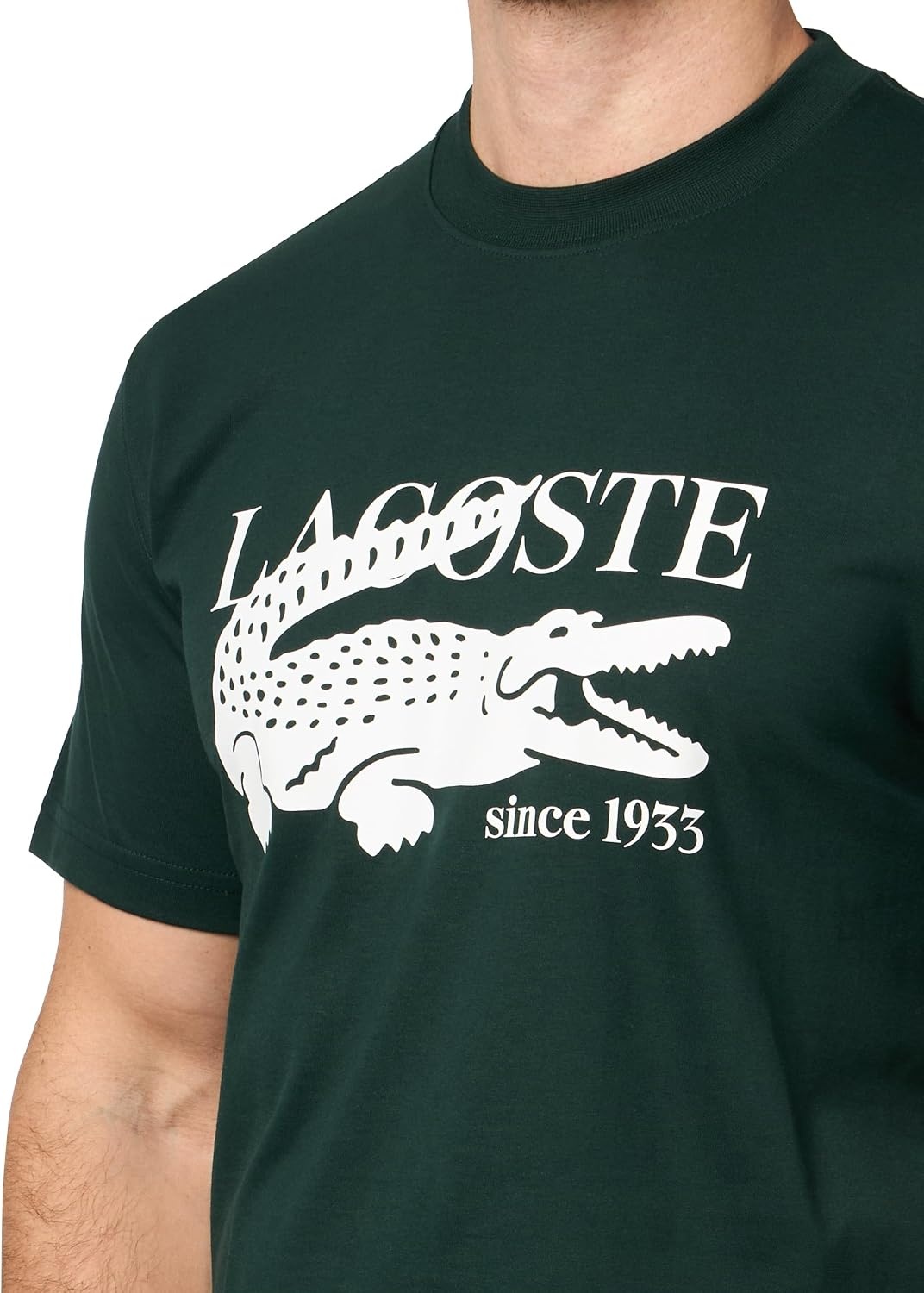 image:imageLacoste Classic Fit Cotton Print TShirtSinople