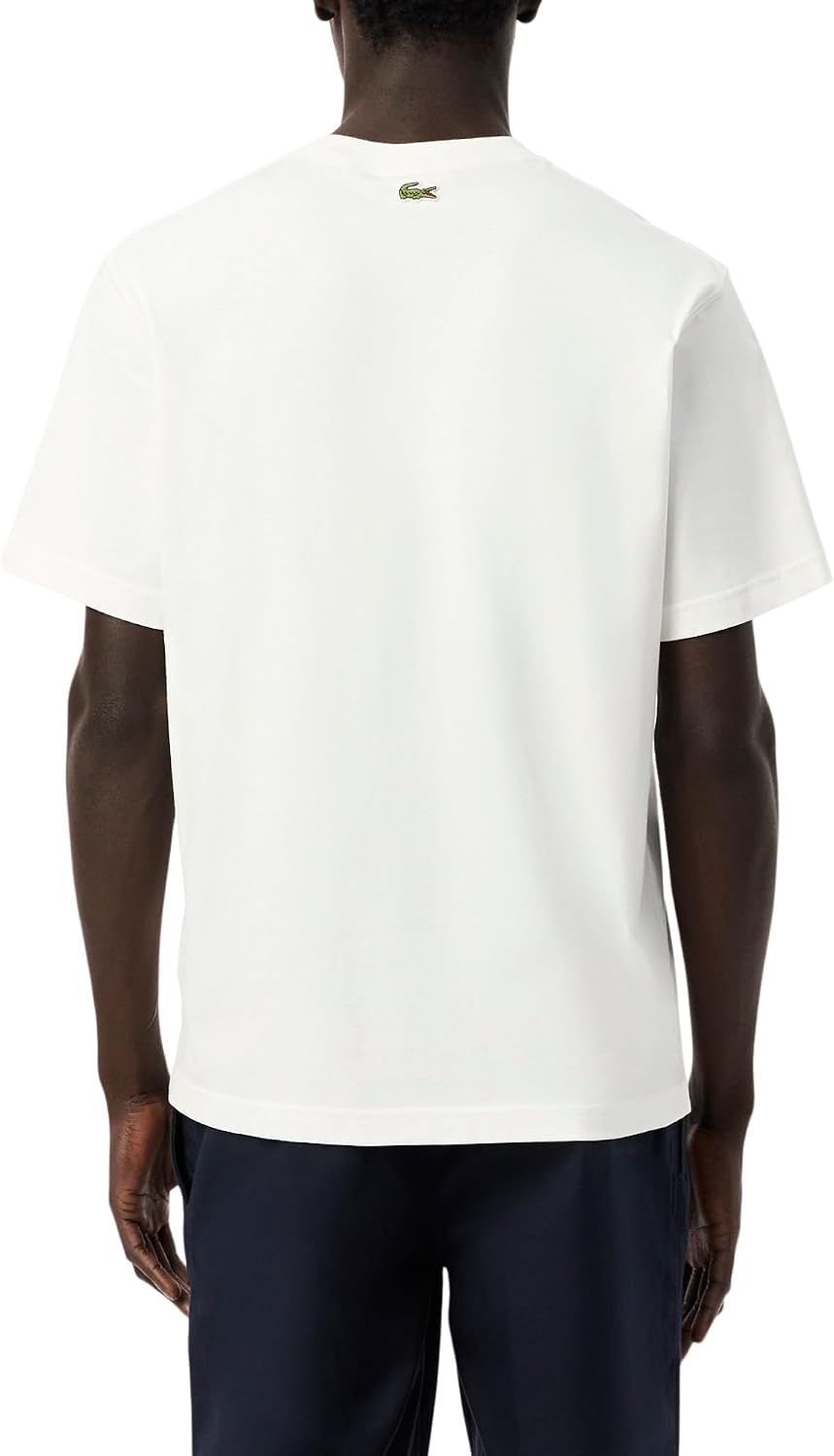 image:imageLacoste Classic Fit Cotton Print TShirtWhite