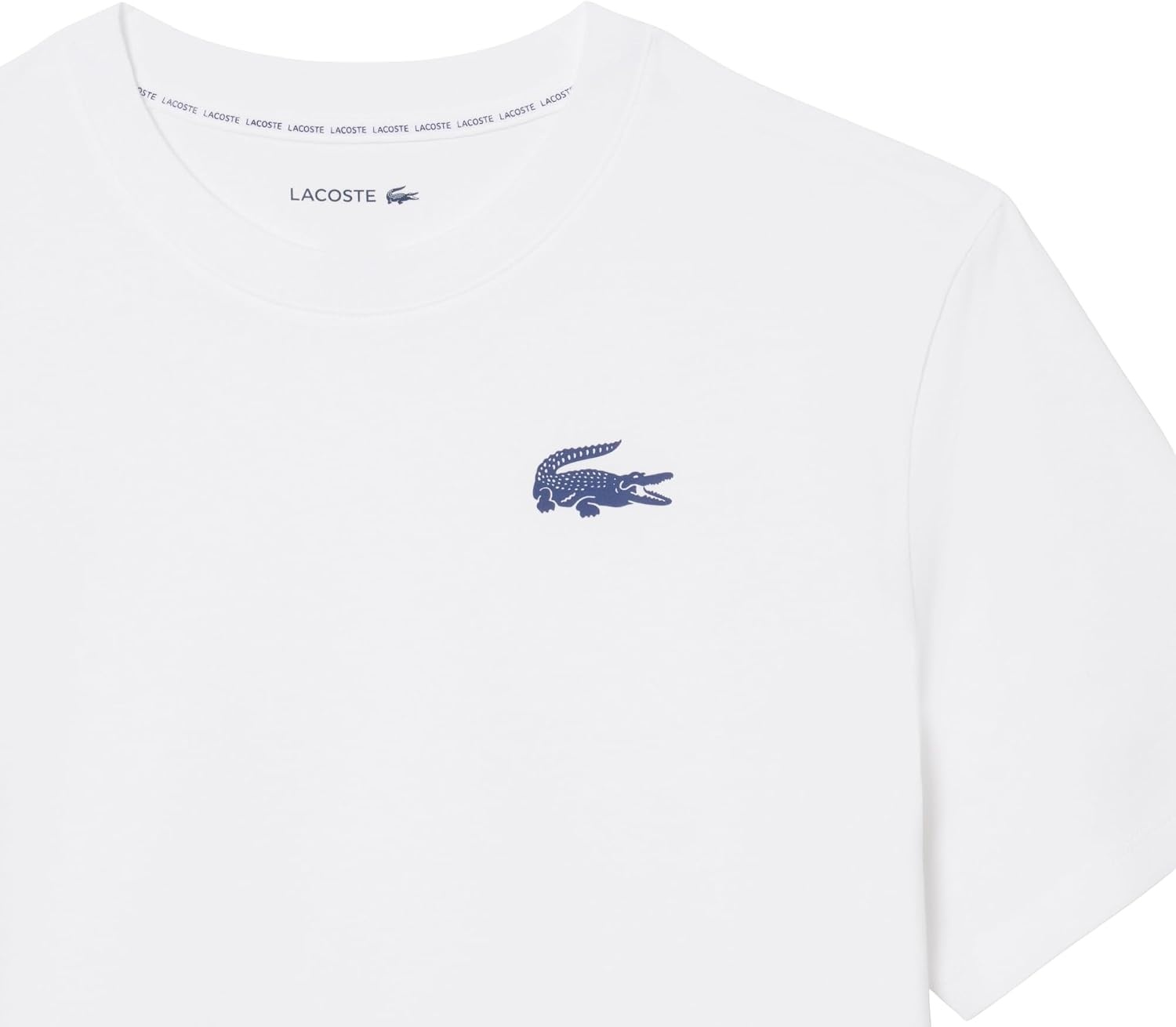 image:imageLacoste Cotton Jersey Loungewear TShirtWhiteGreen