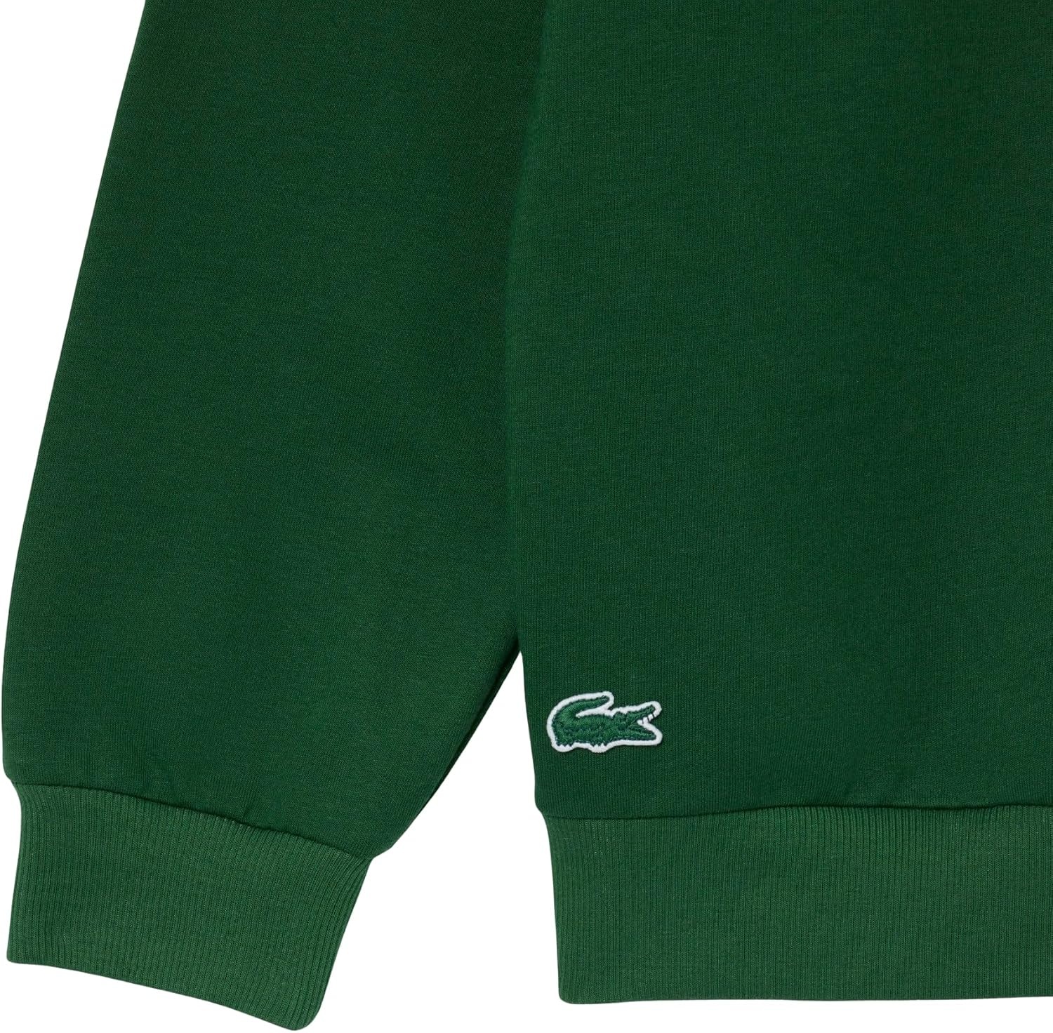 image:imageLacoste Logo Fleece Loungewear SweatshirtGreenWhite