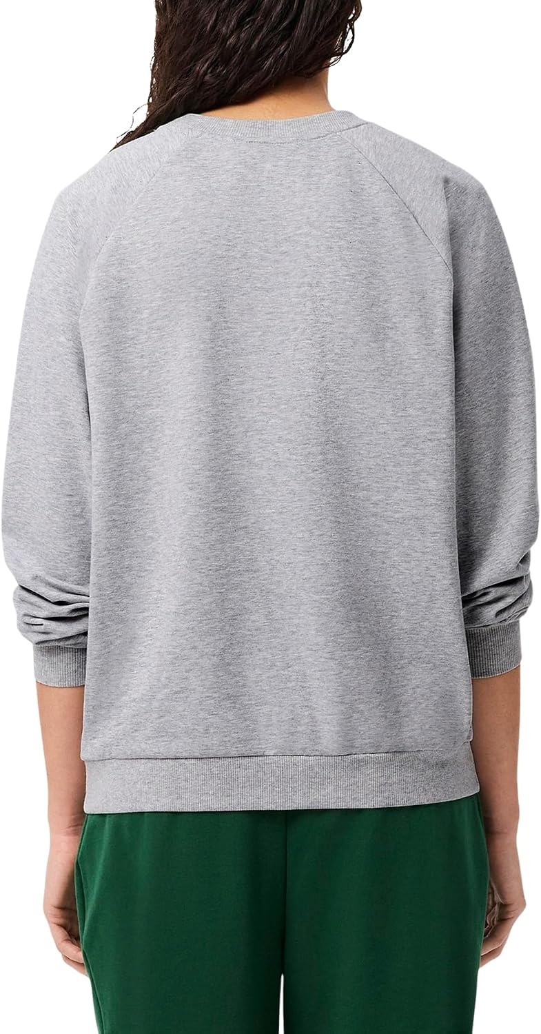 image:imageLacoste Logo Fleece Loungewear SweatshirtSilver ChineGreen