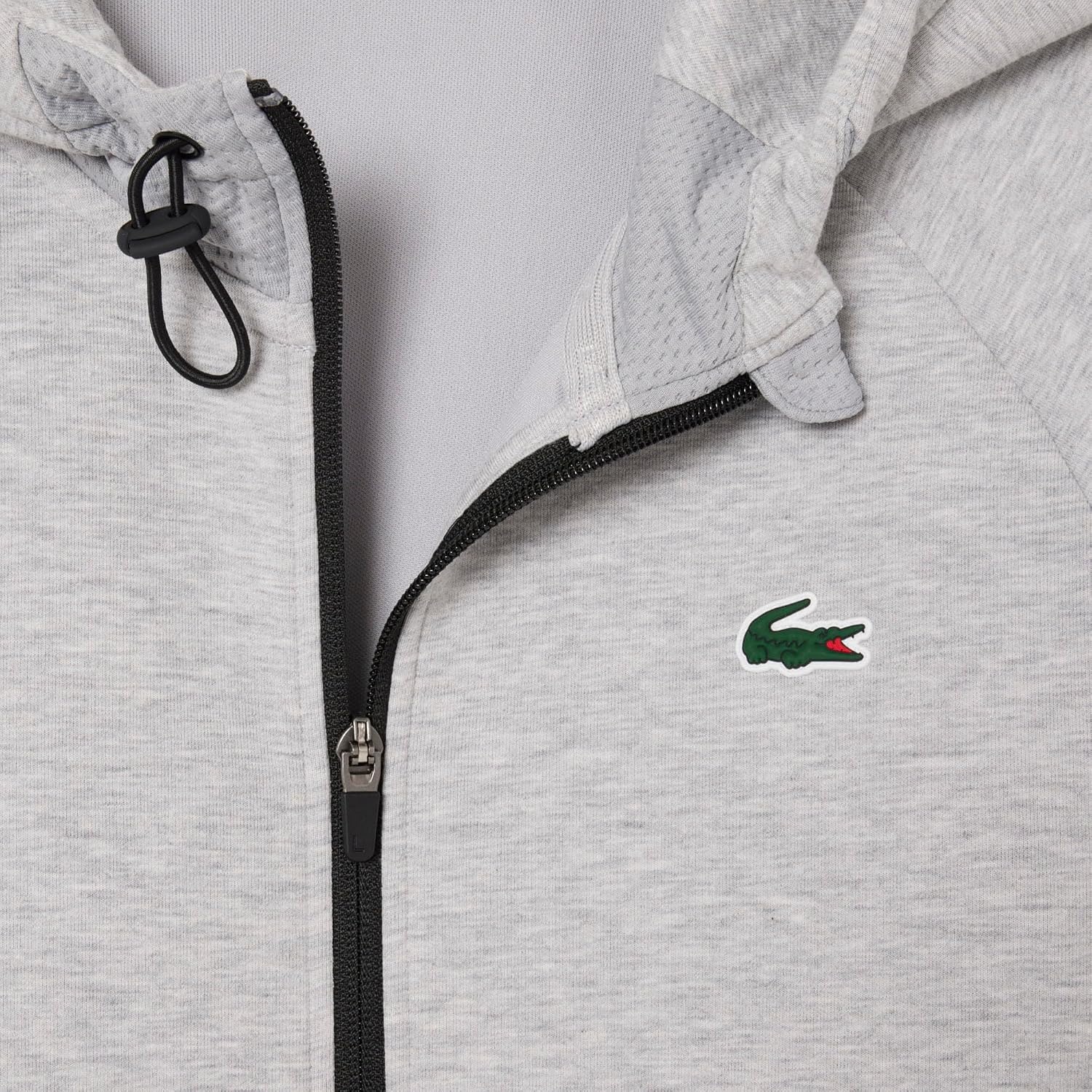 image:imageLacoste Mens Breathable Track JacketSilver ChineElephant Grey