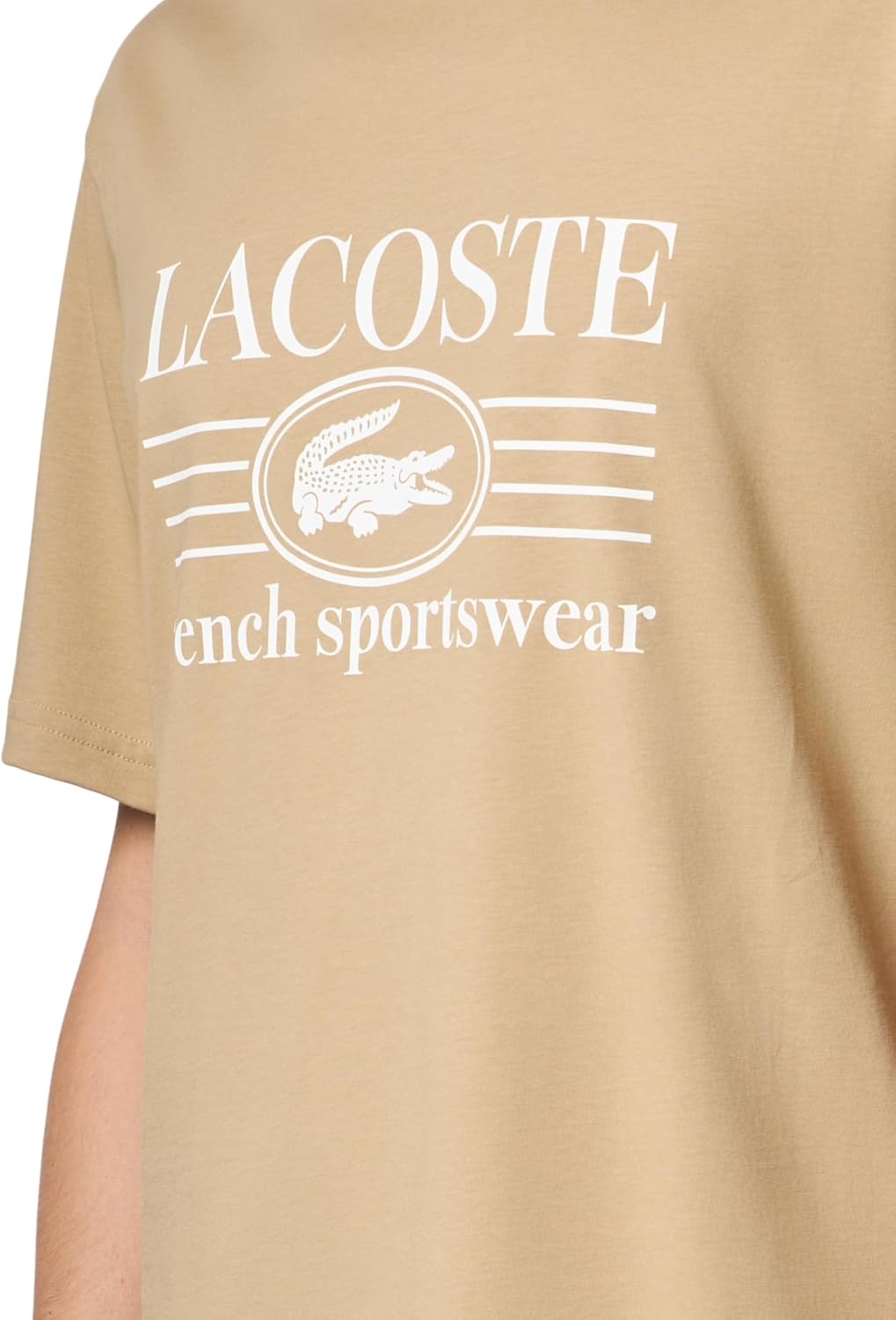 image:imageLacoste Mens Classic Fit Cotton Print TShirtBrown