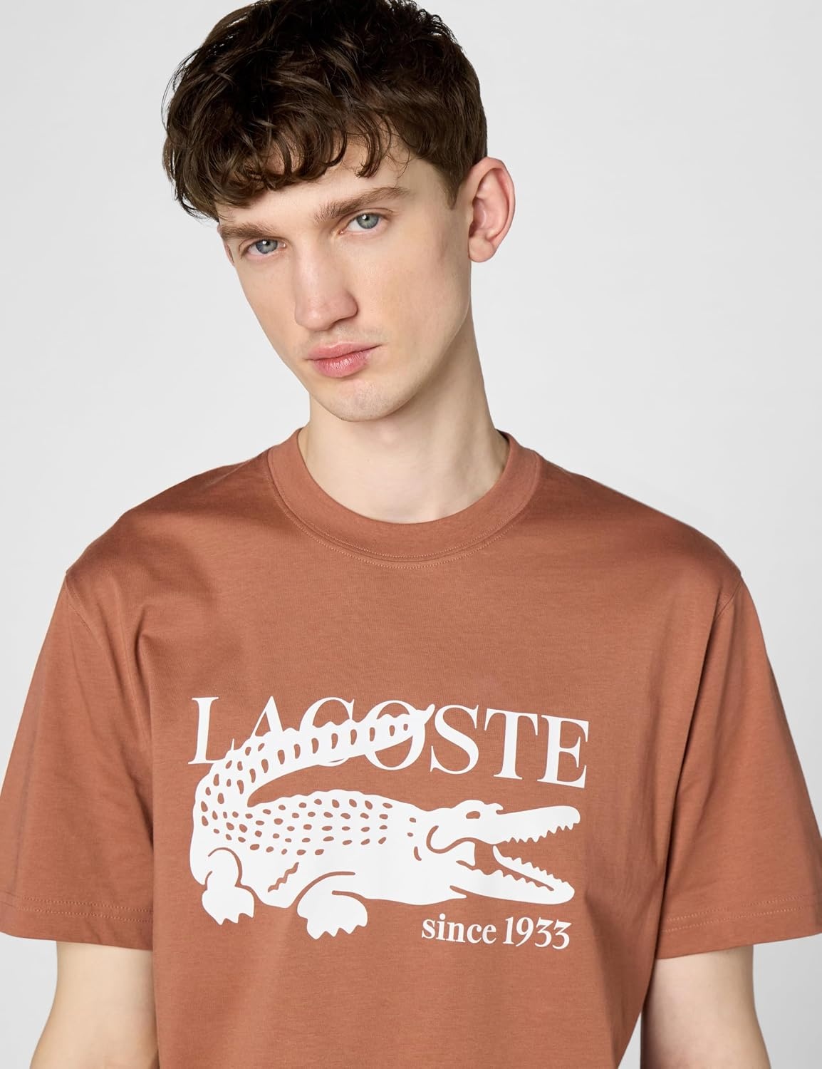 image:imageLacoste Mens Classic Fit Cotton Print TShirtTrack