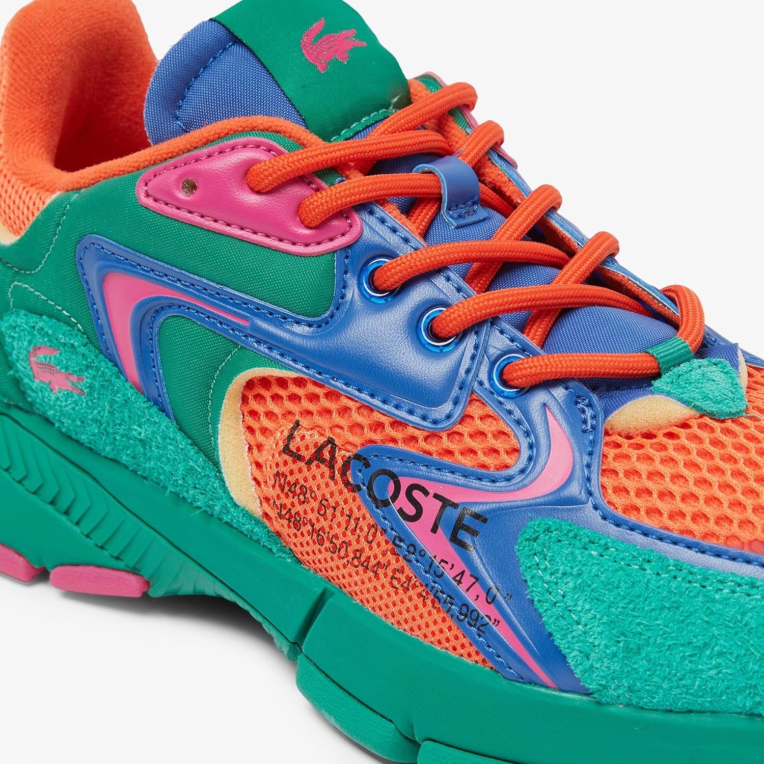 image:imageLacoste Mens L003 Neo SneakersGreenOrange
