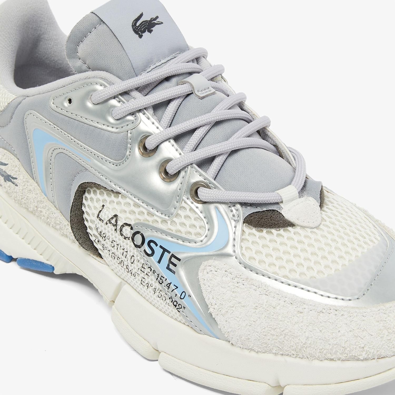 image:imageLacoste Mens L003 Neo SneakersLt GrySlv