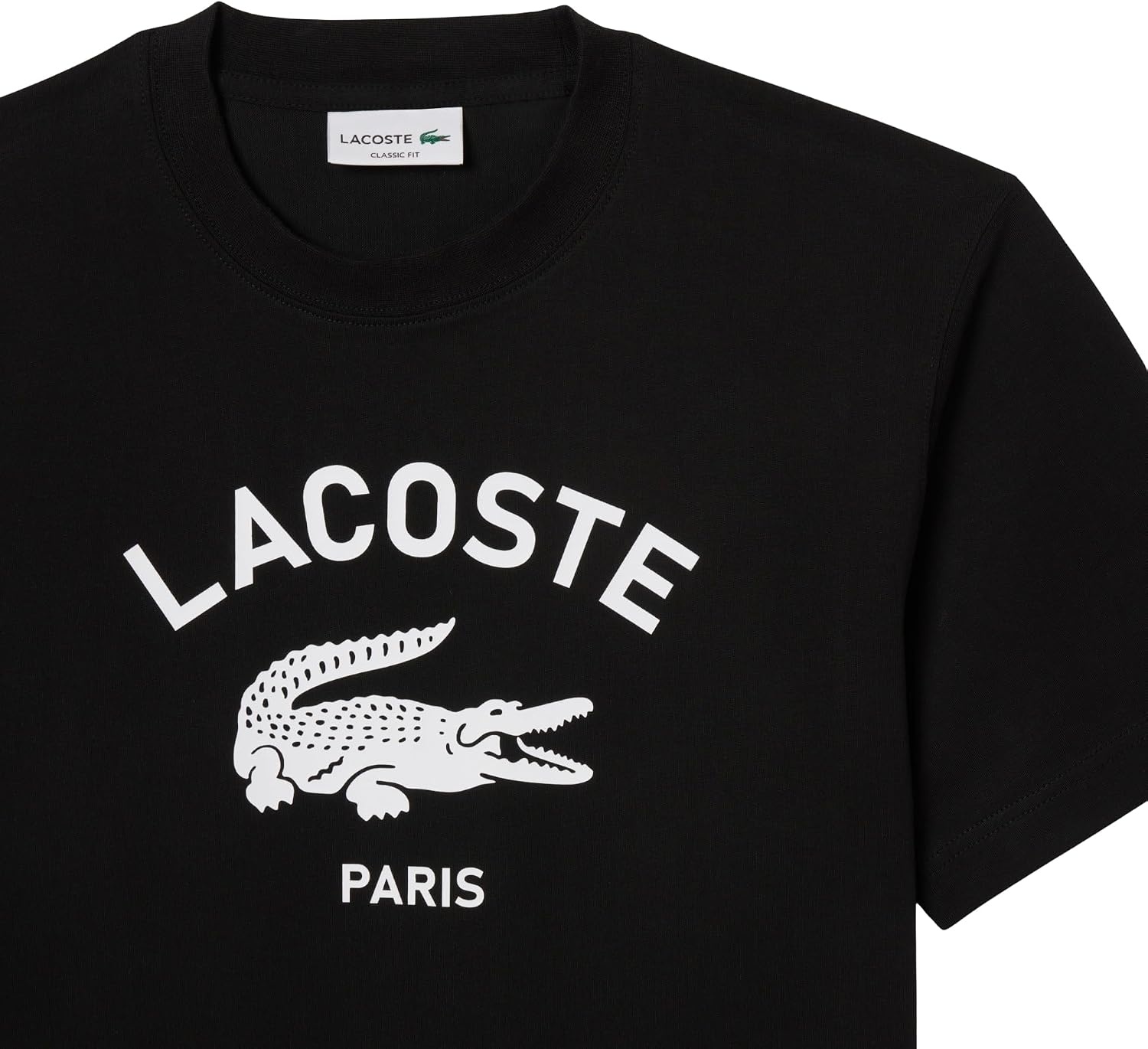 image:imageLacoste Mens Piqu Graphic TShirtBlack