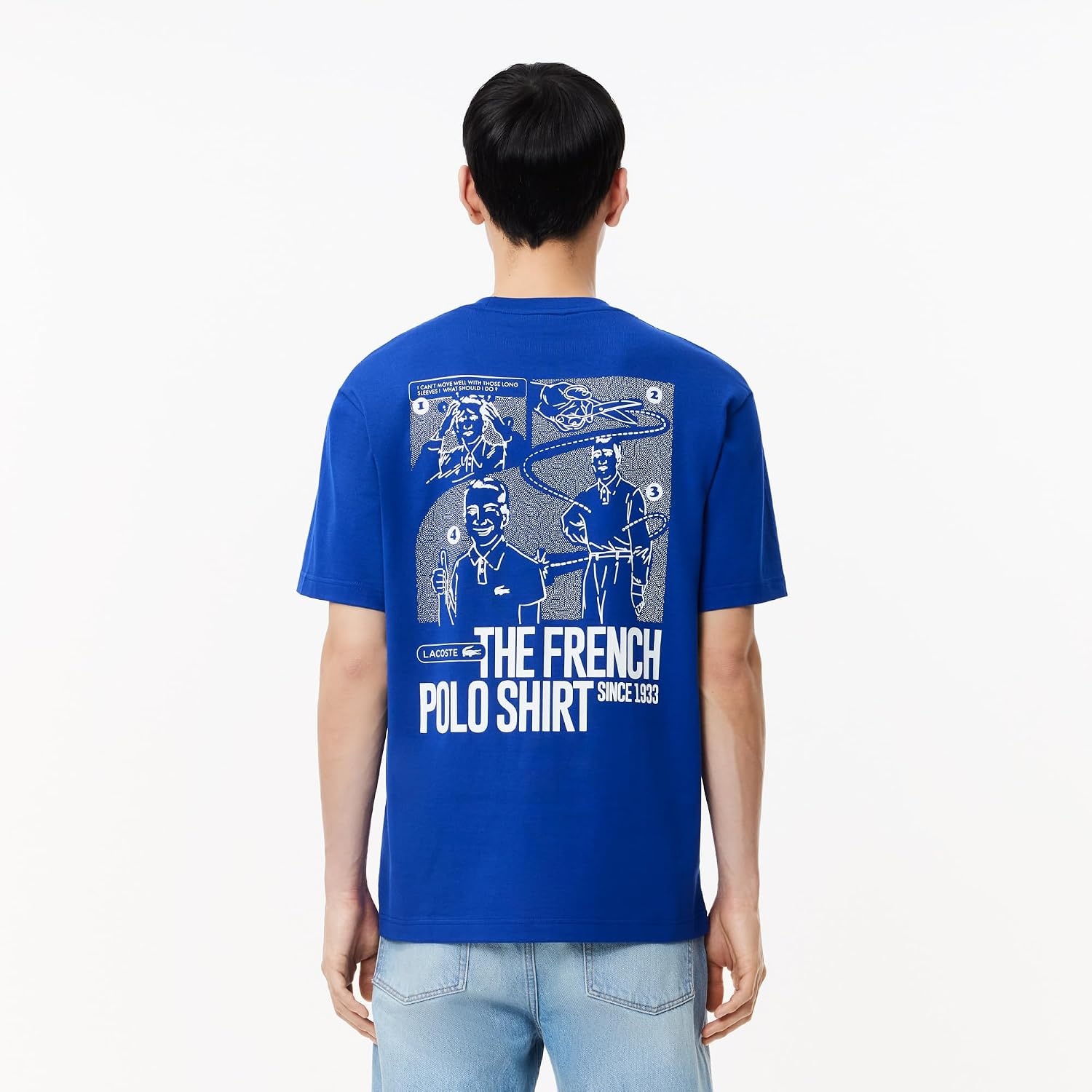 image:imageLacoste Mens Piqu Graphic TShirtCaptain