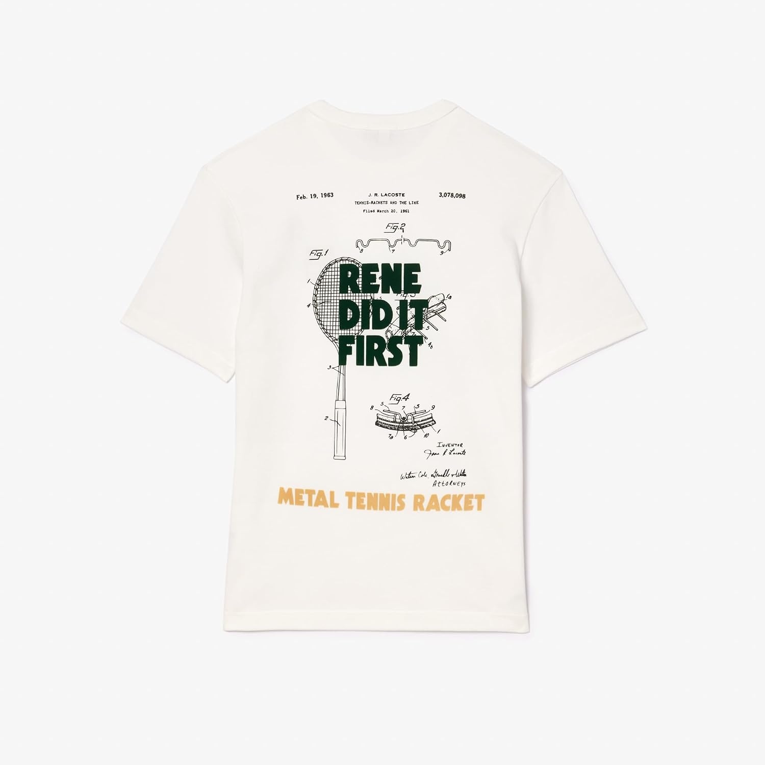 image:imageLacoste Mens Piqu Graphic TShirtFlourRaquette
