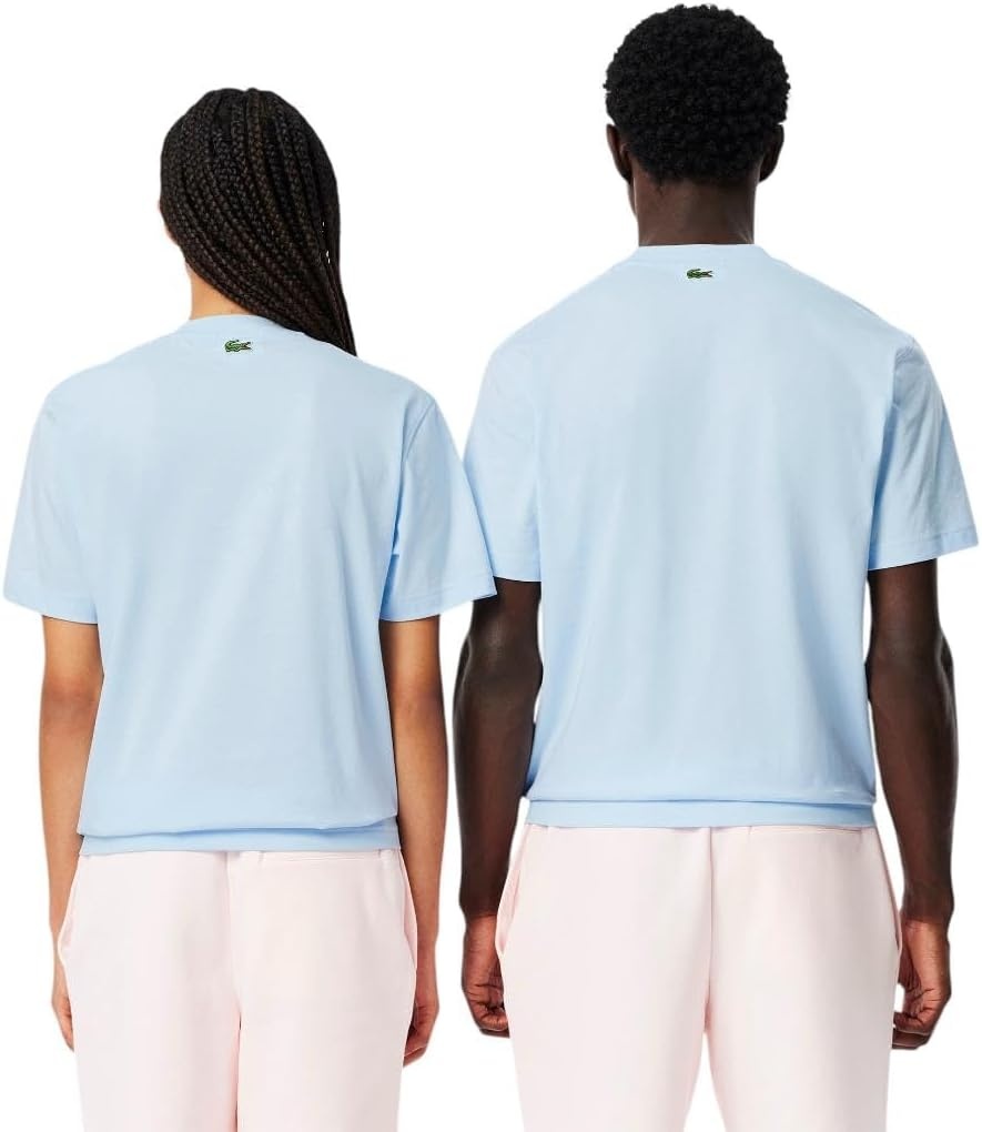 image:imageLacoste Mens Piqu Graphic TShirtRill Blue Branding
