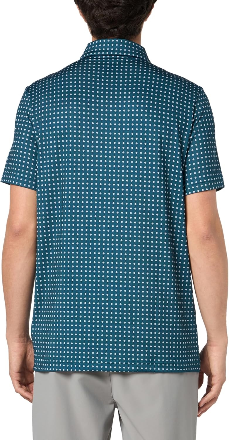 image:imageLacoste Mens Regular Fit UV Protect AllOver Print Golf Polo Shirt Flour 3XLarge