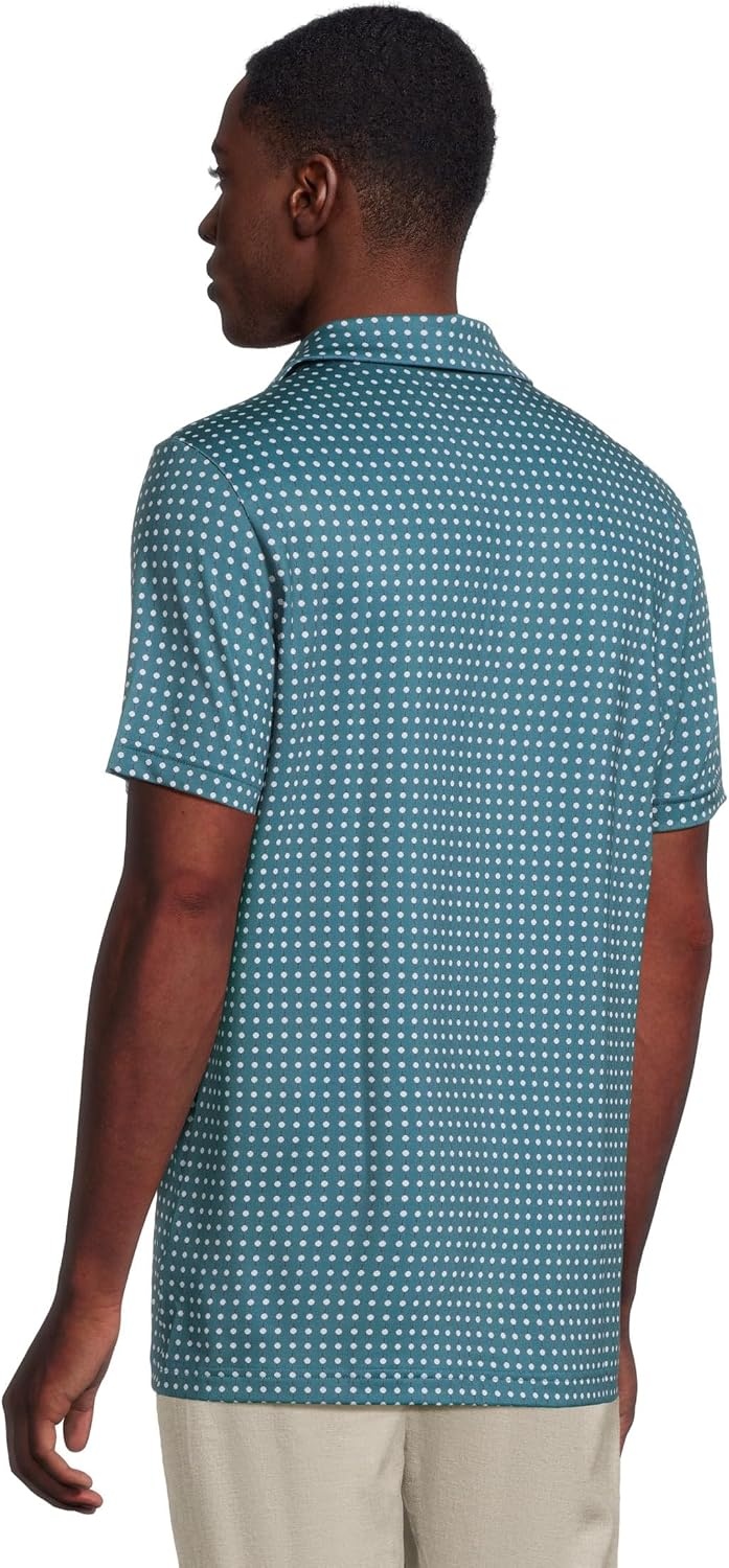 image:imageLacoste Mens Regular Fit UV Protect AllOver Print Golf Polo Shirt Flour XXLarge