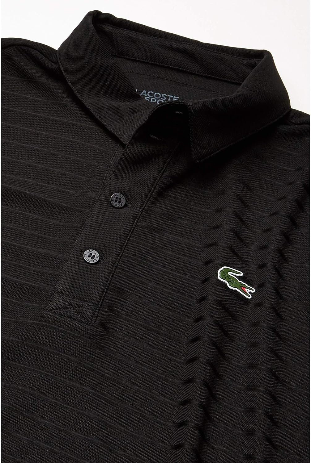 image:imageLacoste Mens Sport Short Sleeve Jacquard Techincal Polo ShirtBlack
