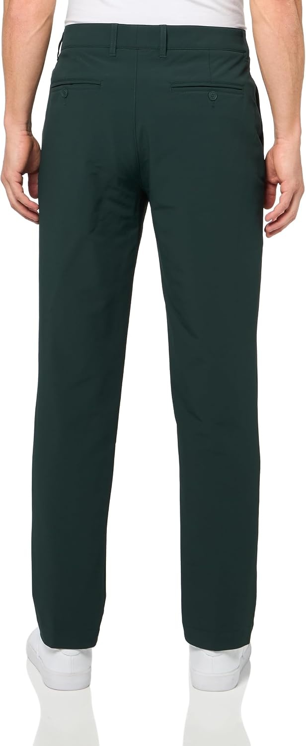 image:imageLacoste Mens Sport Slim Fit WaterRepellent Thermal Golf PantsForest Green