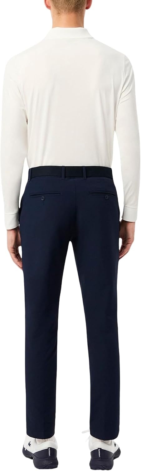 image:imageLacoste Mens Sport Slim Fit WaterRepellent Thermal Golf PantsNavy Blue