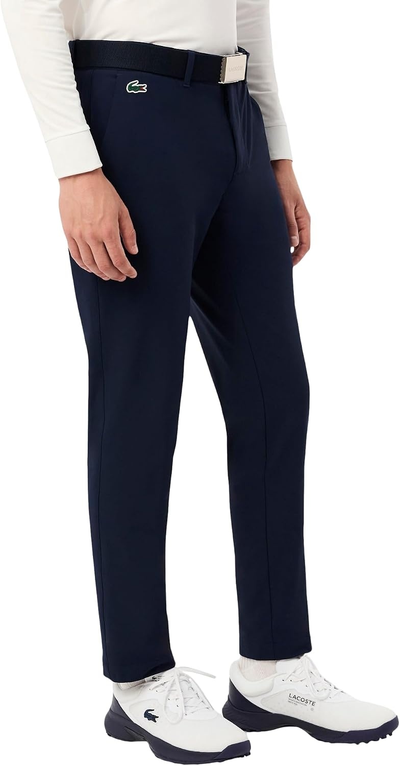 image:imageLacoste Mens Sport Slim Fit WaterRepellent Thermal Golf PantsNavy Blue