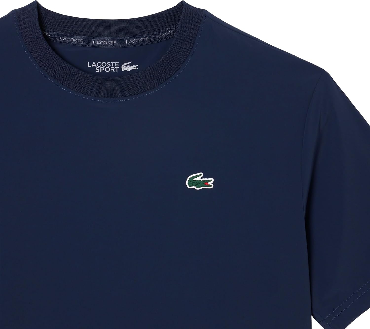 image:imageLacoste Mens Sport Ultra Dry Lightweight Stretch Sport TShirtNavy Blue
