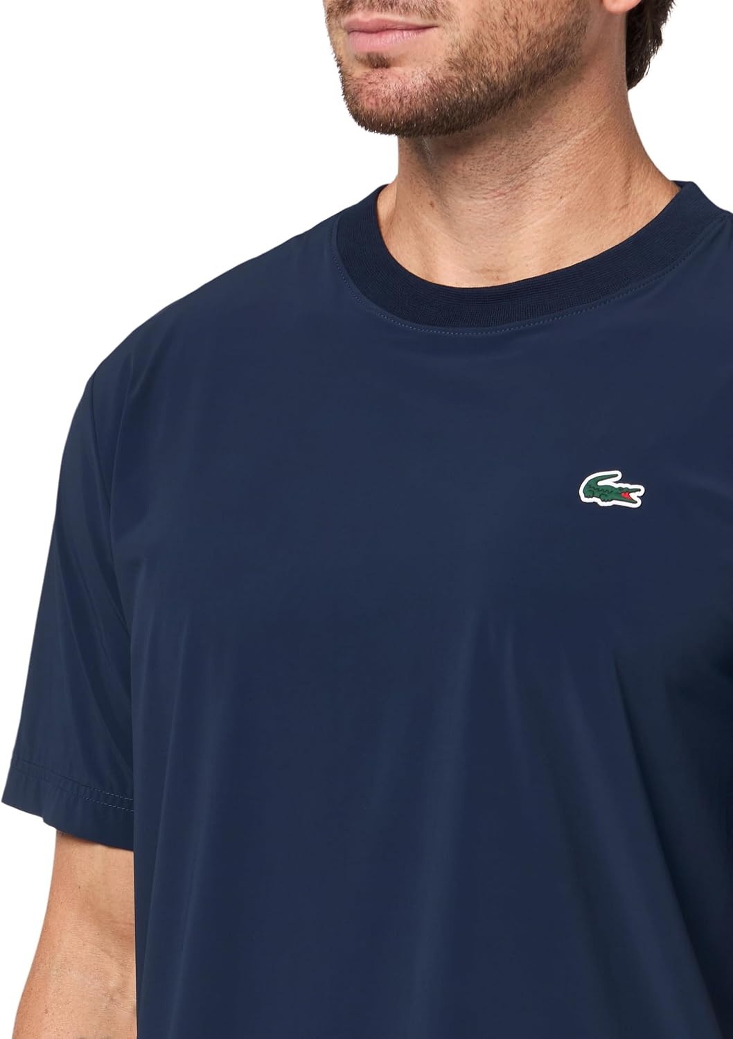 image:imageLacoste Mens Sport Ultra Dry Lightweight Stretch Sport TShirtNavy Blue