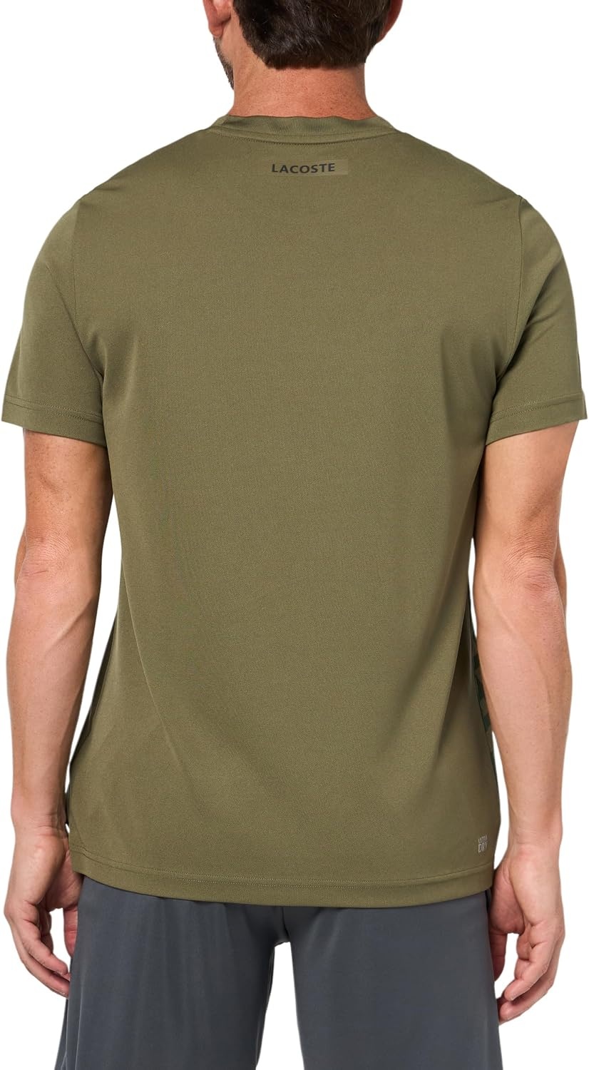 image:imageLacoste Mens Sport UltraDry Printed Tennis TShirtOlive