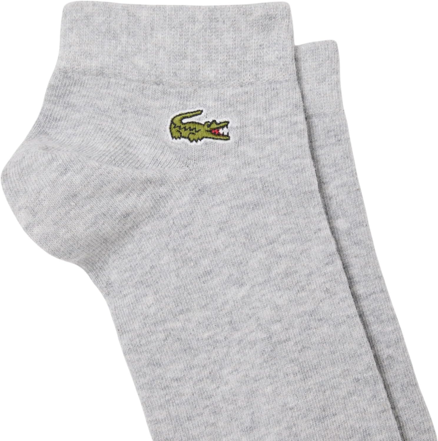 image:imageLacoste Unisex Adult 3pack Low Cotton Stretch SockGrey Chine Navy Blue White