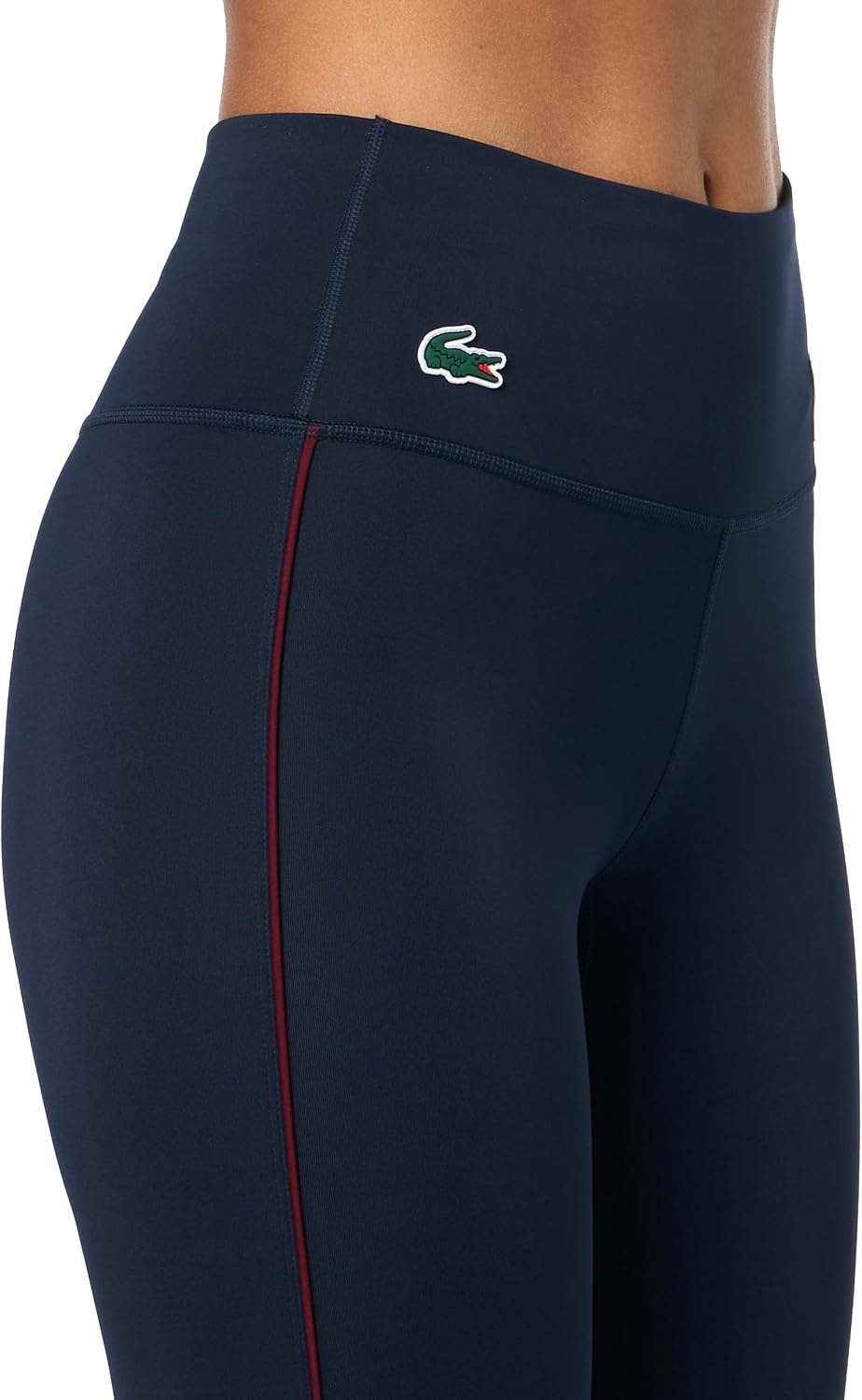 image:imageLacoste Womens Absorbent Sport Stretch LeggingsNavy Blue