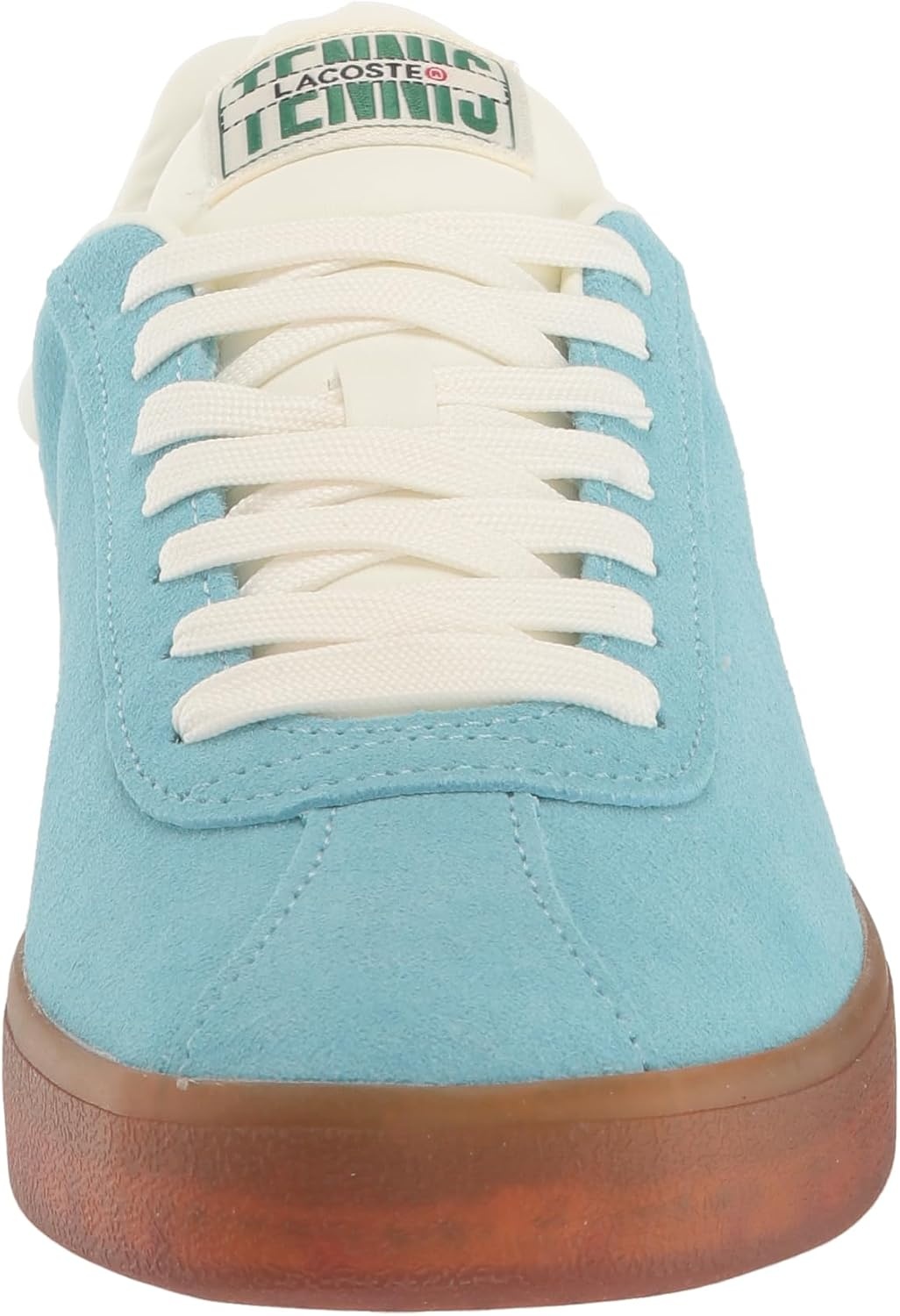 image:imageLacoste Womens Baseshot Leather SneakersLt BlueDk Gum
