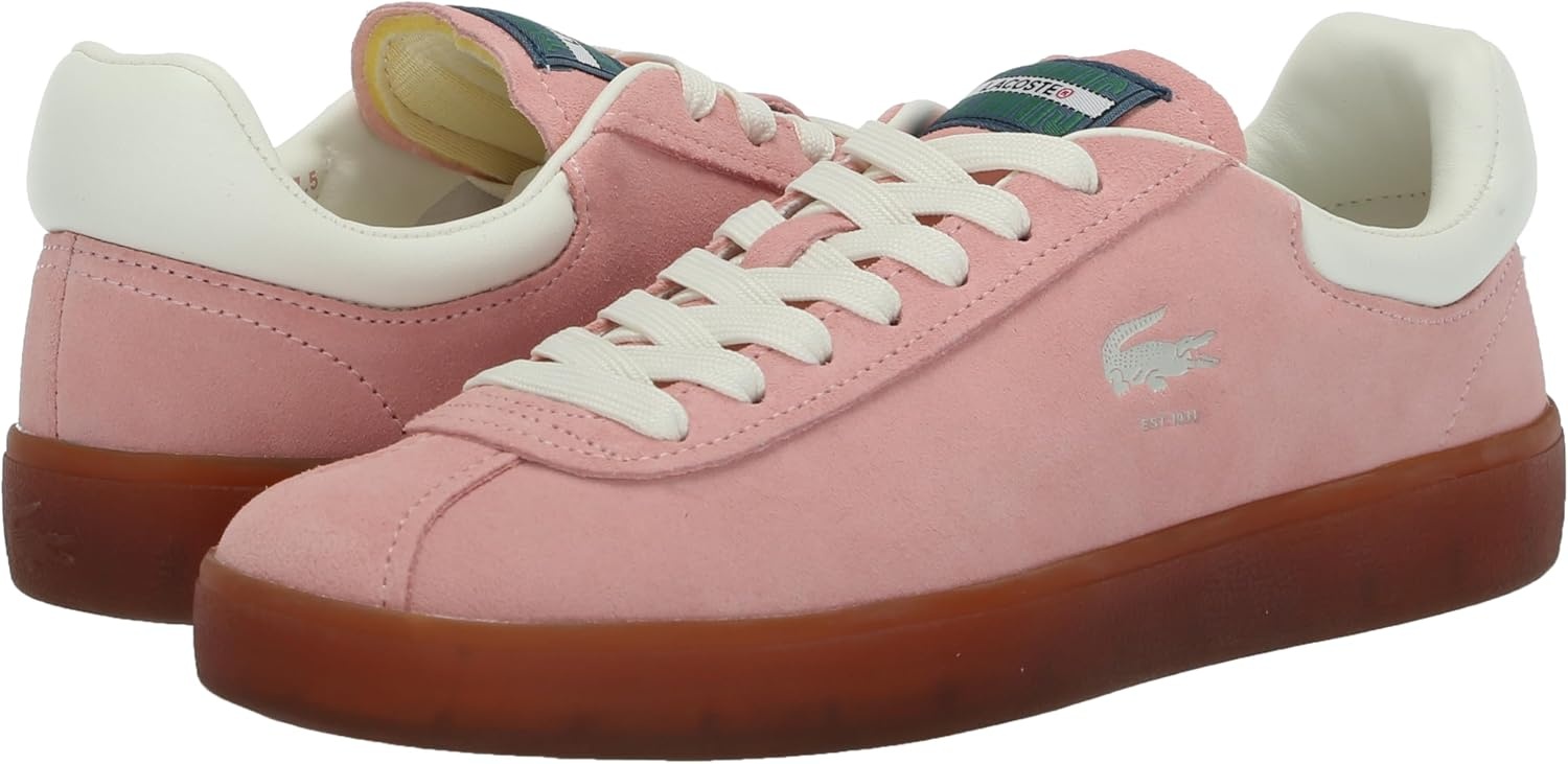 image:imageLacoste Womens Baseshot Leather SneakersPink Gum