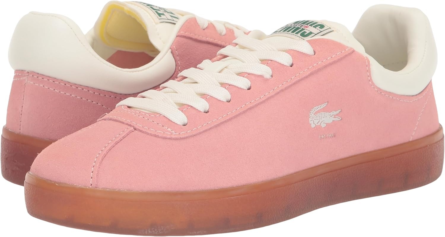 image:imageLacoste Womens Baseshot Leather SneakersPinkGum