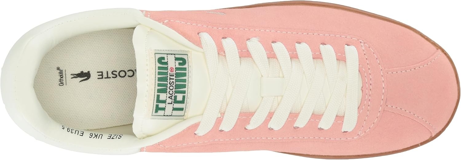 image:imageLacoste Womens Baseshot Leather SneakersPinkGum
