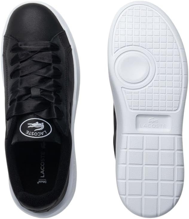 image:imageLacoste Womens Carnaby Platform Lite Leather SneakersBlackWhite
