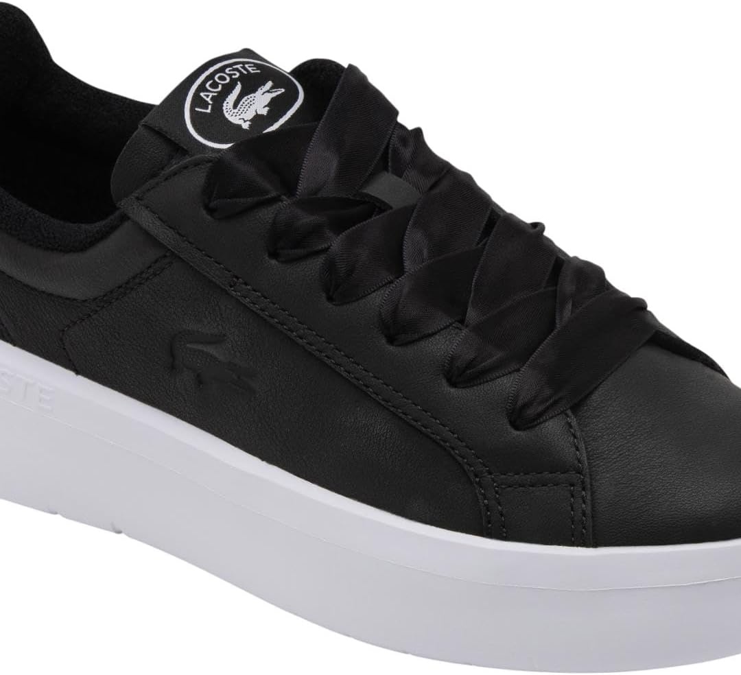 image:imageLacoste Womens Carnaby Platform Lite Leather SneakersBlackWhite