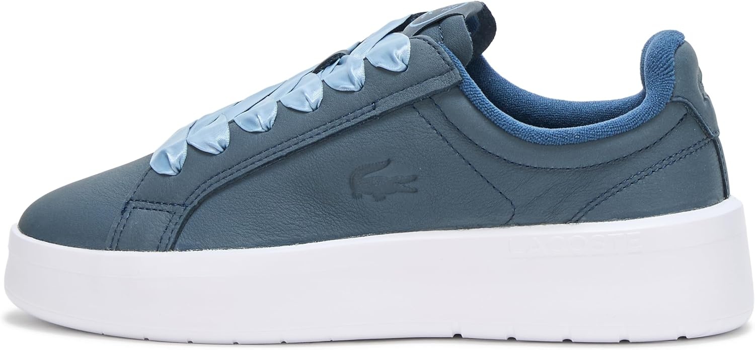 image:imageLacoste Womens Carnaby Platform Lite Leather SneakersNavyWhite