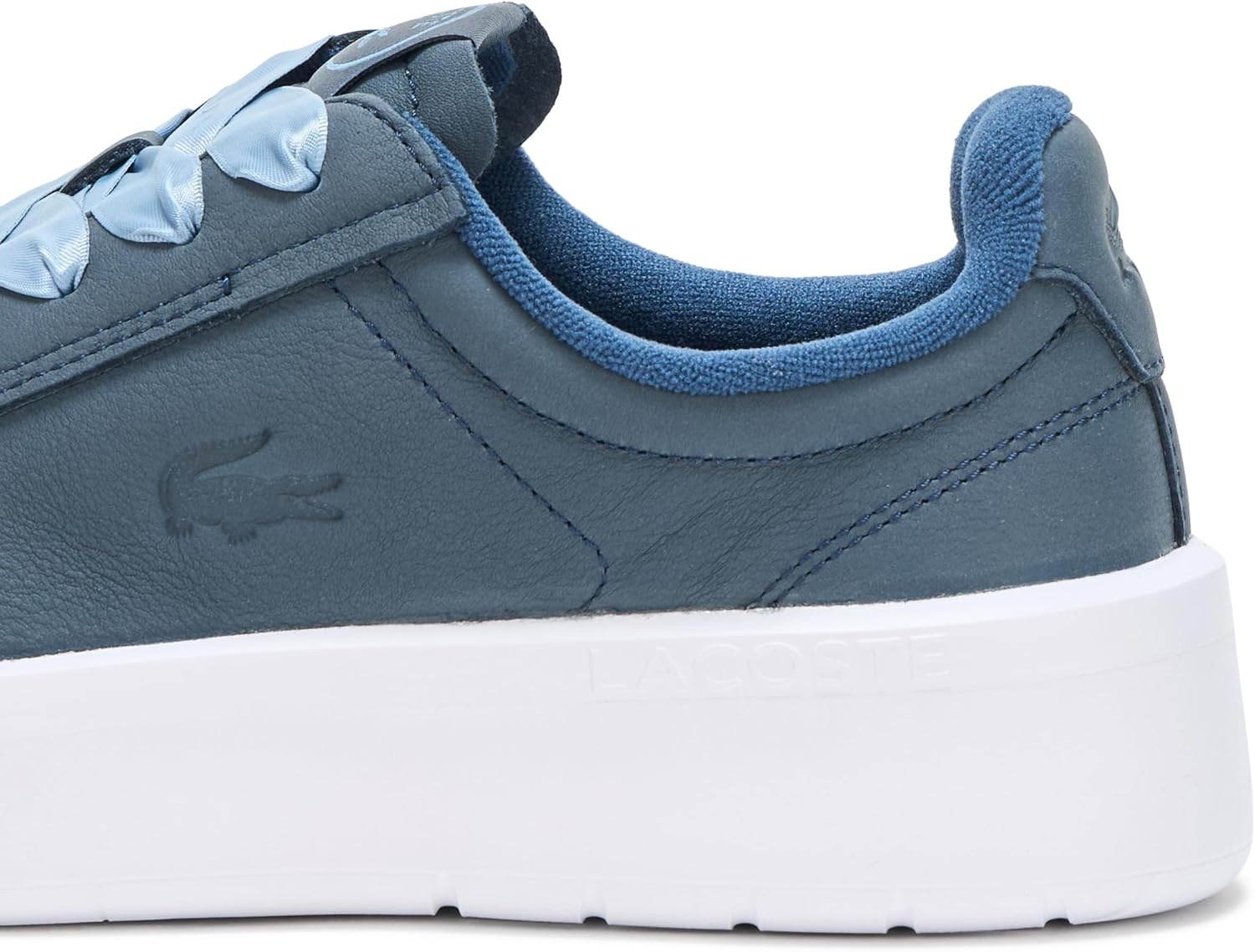 image:imageLacoste Womens Carnaby Platform Lite Leather SneakersNavyWhite