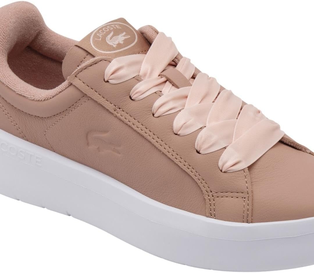 image:imageLacoste Womens Carnaby Platform Lite Leather SneakersPinkWhite