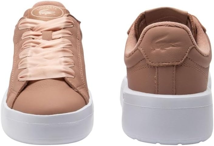 image:imageLacoste Womens Carnaby Platform Lite Leather SneakersPinkWhite