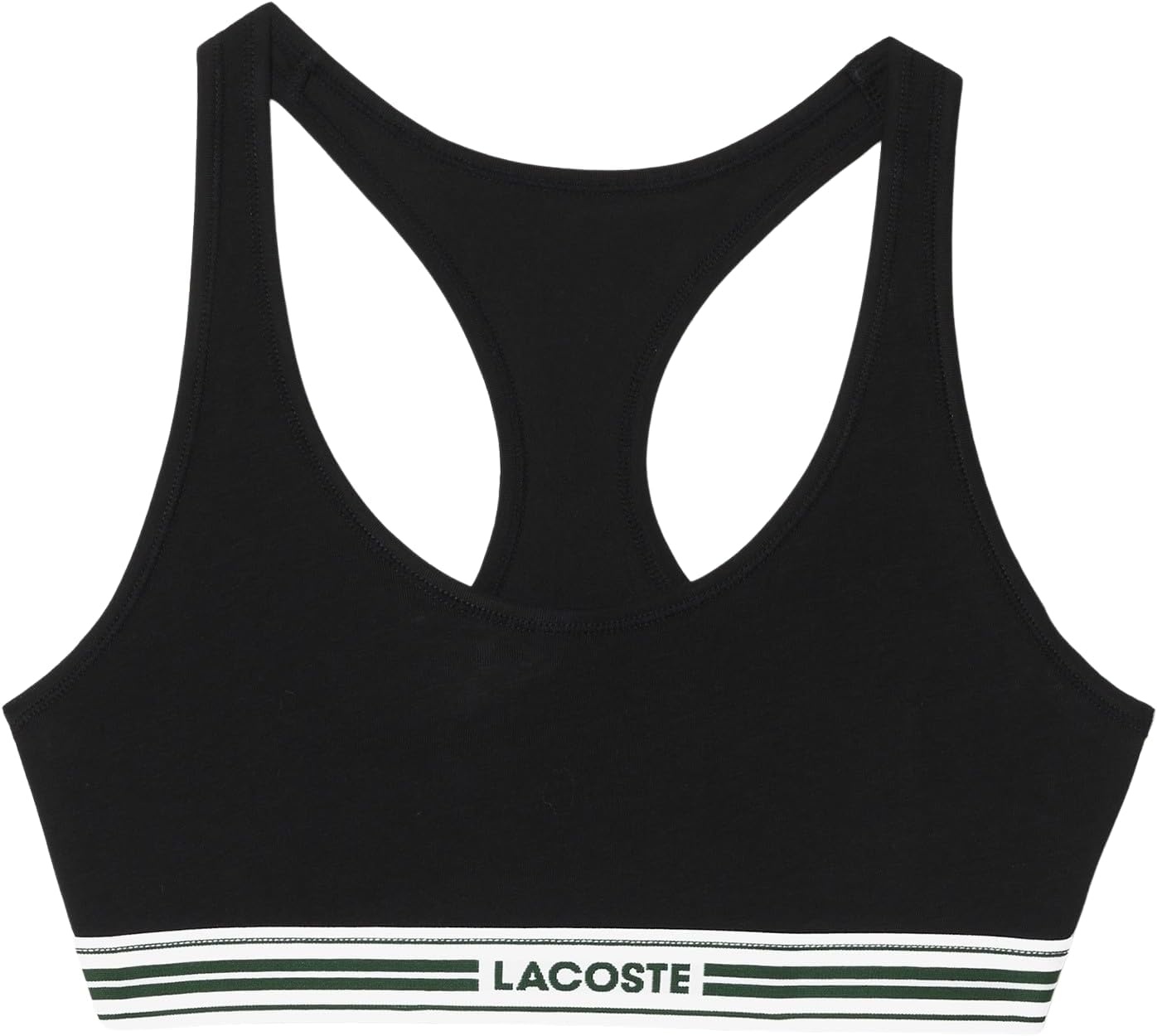 image:imageLacoste Womens Contrast Band Stretch Cotton BraletteBlack