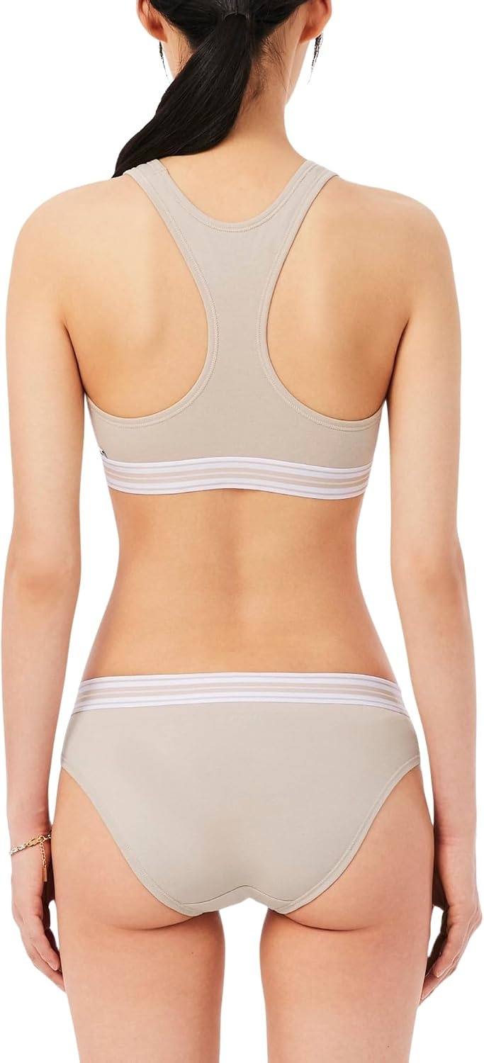 image:imageLacoste Womens Contrast Band Stretch Cotton BraletteLionne