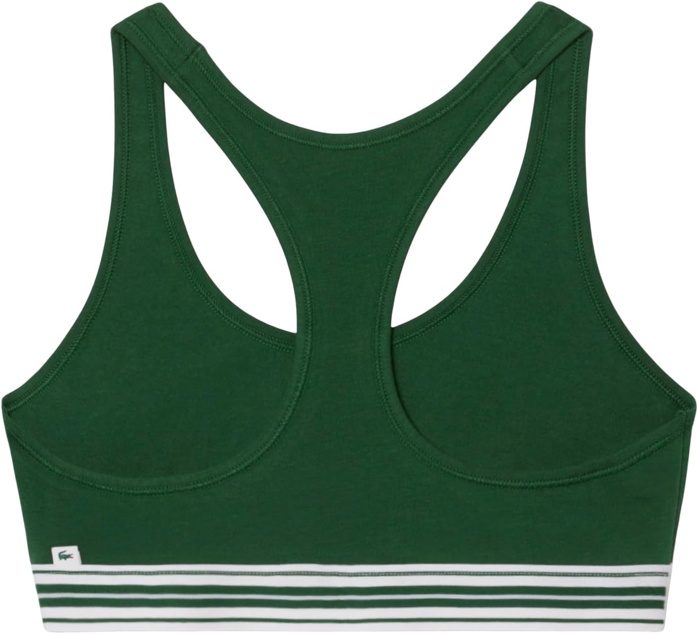 image:imageLacoste Womens Contrast Band Stretch Cotton BraletteVert