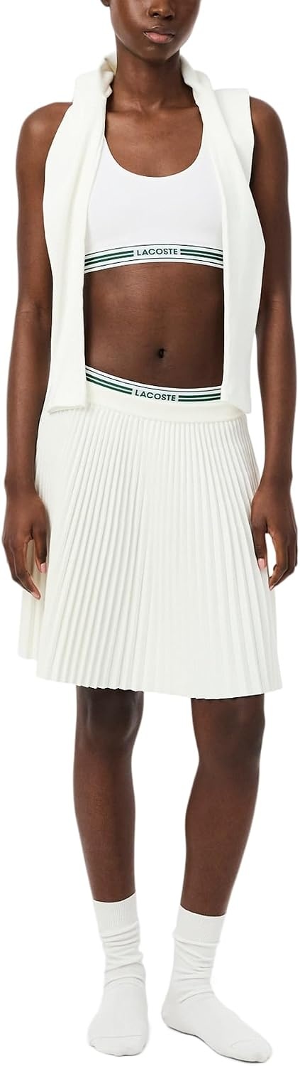 image:imageLacoste Womens Contrast Band Stretch Cotton BraletteWhite