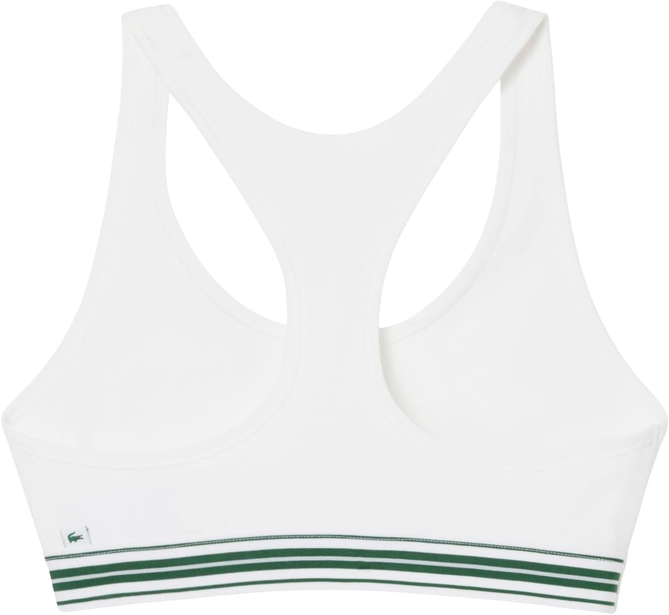image:imageLacoste Womens Contrast Band Stretch Cotton BraletteWhite