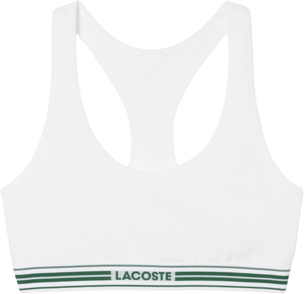 image:imageLacoste Womens Contrast Band Stretch Cotton BraletteWhite