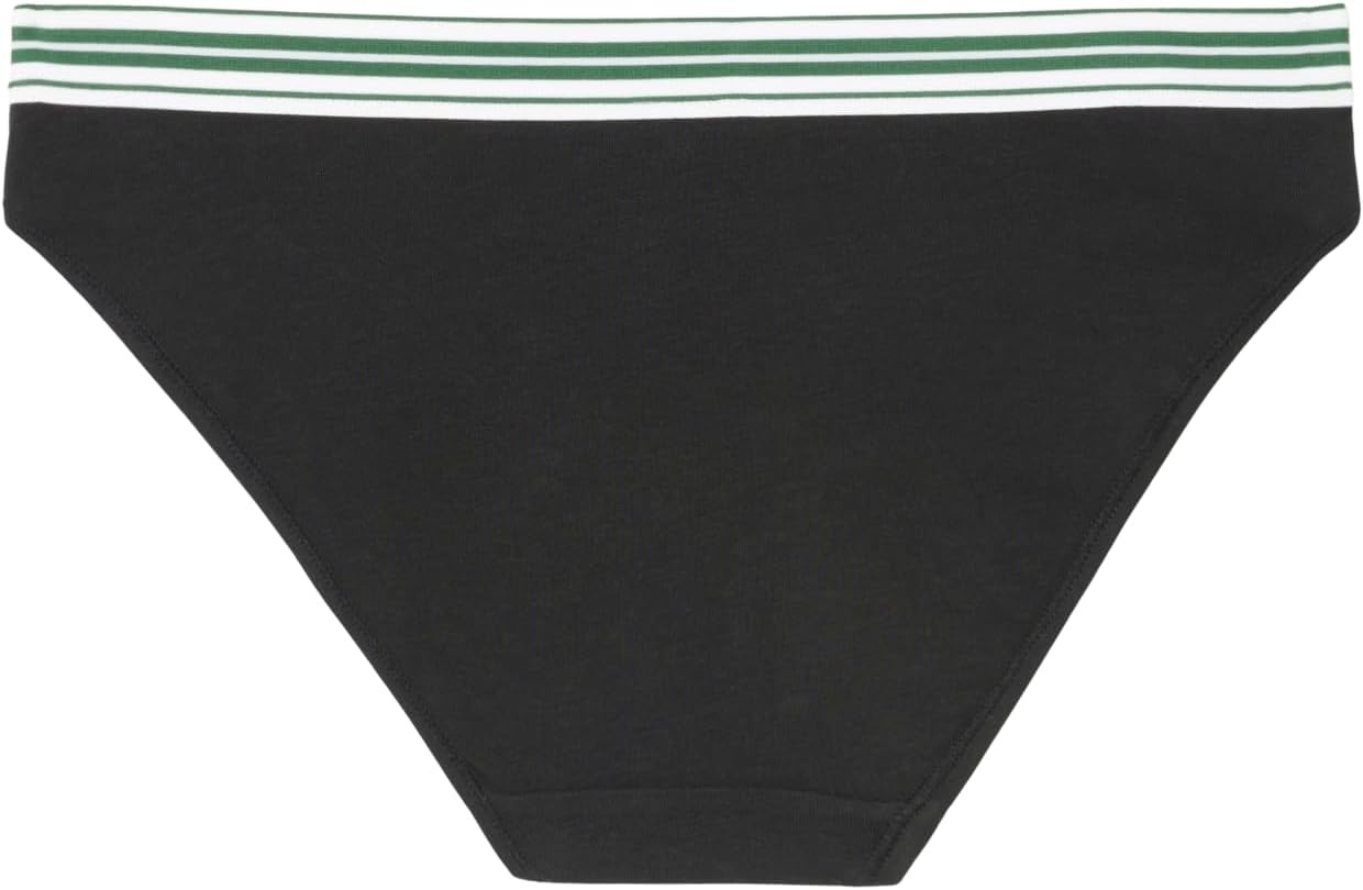 image:imageLacoste Womens Contrast Waist Stretch Cotton BriefsBlack