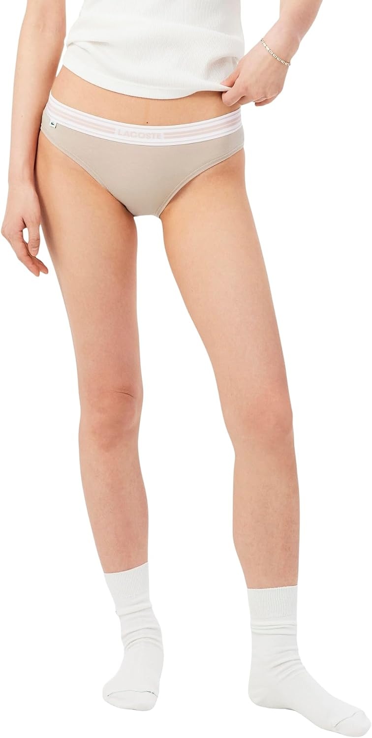image:imageLacoste Womens Contrast Waist Stretch Cotton BriefsLionne