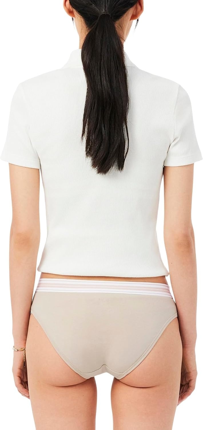 image:imageLacoste Womens Contrast Waist Stretch Cotton BriefsLionne